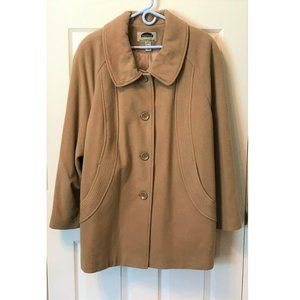Mark Reed Wool Camel Color Coat NWOT Size 2X 22